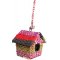 Recycled Fabric Square Bird House