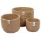Respiin Tall Jute Basket Set - Natural