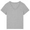 Organic Cotton V-Neck T-Shirt - Grey