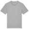 Organic Cotton Round Neck Heather T-Shirt - Grey