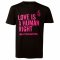 Amnesty Love is a Human Right Unisex T-Shirt