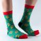 Doris & Dude Christmas Green Gingerbread Bamboo Socks - UK3-7