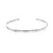 So Just Shop Silver Bamboo Bangle