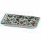 Floral Bright Hand Painted Ceramic Tray - Turquoise