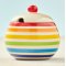 Hand Painted New Rainbow Sugar Bowl