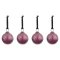 Pannee Round Baubles - Ruby - Set of 4