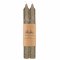 Rustic Soy Blend Olive Green Dinner Candle - Set of 2