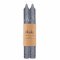 Rustic Soy Blend Charcoal Dinner Candle - Set of 2