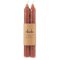 Rustic Soy Blend Rust Dinner Candle - Set of 2