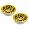 Hand Painted Ceramic Dipping & Spice Bowl - Hamra Zuma Yellow - Set of 2
