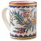 Hand Painted Red Floral Mug