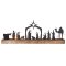 Metal Nativity Tealight Holder with Wooden Base