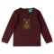 Little Green Radicals Teddy Bear Applique Long Sleeve T-Shirt