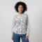 Lily & Me Ecru Rachel Frill Blouse