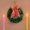 Recycled Sari Green Wreath - Small