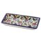 Floral Colourful Hand Painted Ceramic Floral Tray - Navy