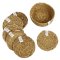 Respiin Natural Seagrass Coasters with Holder - Set of 6