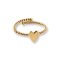 A Beautiful Story Honorable Heart Gold Plated Ring