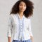 White Stuff Fairtrade Annie Jersey Shirt - White Print