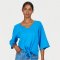 Komodo Lyra Organic Jersey Top - Cobalt