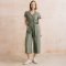 Lily & Me Josie Multi Check Jumpsuit - Laurel