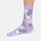 Thought Summer Leaves Bamboo Crew Socks - Lavender - UK4-7