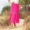 Kite Chickerell Seersucker Skirt Beetroot