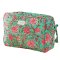 Sanganeri Block Printed Washbag - Sea Green