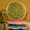 Bohemia Mandala Embroidered Cushion - Green