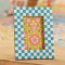 Check Photo Frame - Blue - 6x4"