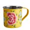Chrysanthemum Hand Painted Mug - Yellow
