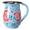 Chrysanthemum Hand Painted Jug - Blue