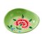 Chrysanthemum Hand Painted Trinket Dish - Green