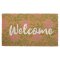 Welcome Floral Coir Doormat