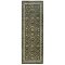 Eco-Washable Country Paisley Green Runner - 75 x 220cm