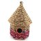 Munja & Reclaimed Sari Fabric Hexagonal Bird Nester