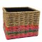 Munja & Reclaimed Sari Fabric Plant Pot - Medium