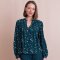 Nomads EcoVero Pintuck Blouse - Teal