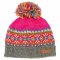 Iona Roll Back Beanie - Pink