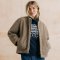 Lily & Me Emin Boucle Jacket - Mushroom