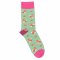 Doris & Dude Mint Fox Bamboo Socks - UK 3-7