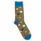 Doris & Dude Green Sheep Merino Wool Socks - UK 7-11
