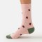 Thought Lucky Ladybirds Bamboo Crew Socks - Light Pink - UK 4-7