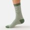 Thought Stripe Bloom & Ride Bamboo Crew Socks - Fern Green - UK 4-7