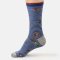 Thought Speedy Racing Cars Organic Cotton Crew Socks - Blue - UK 7-11
