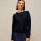 White Stuff Lois Organic Cardi - Dark Navy