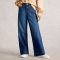 White Stuff Tia Organic Wide Leg Jeans - Dark Denim