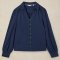 White Stuff Ronley Organic Shirt - Dark Navy