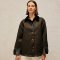 White Stuff Jackson Reversible Recycled Jacket - Dark Green