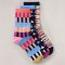 White Stuff Organic Geo Heart Print Socks - Navy - 3 Pairs